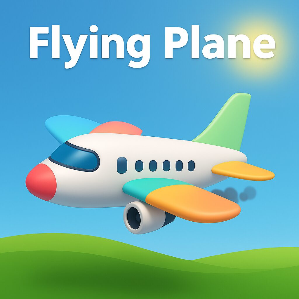 Flying plane grid image