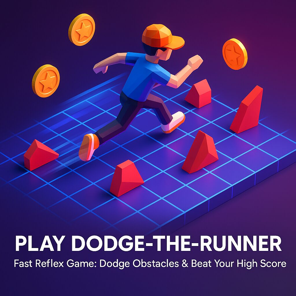 dodge the runner grid image